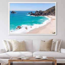 Turquoise Serenity Shores - NicheCanvas