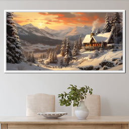 Christmas Cottage - NicheCanvas