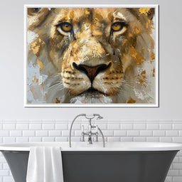 Golden Gaze of the Sovereign - NicheCanvas