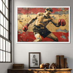 Vintage Boxing Legend - NicheCanvas