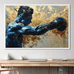 Azure Pugilist Unleashed - NicheCanvas