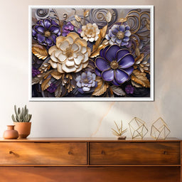 Glass Bloom in Golden Twilight - NicheCanvas