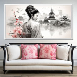 Ethereal Geisha Serenity - NicheCanvas