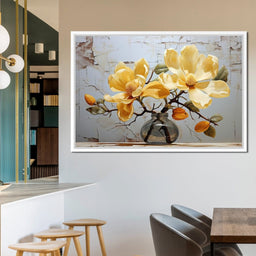 Yellow Magnolia Tree 6 - Wildrose Creations - NicheCanvas