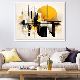 Urban Shadows in Abstract Forms - NicheCanvas