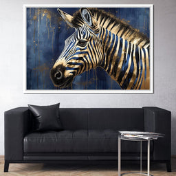 Gilded Zebra - NicheCanvas