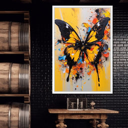 Whimsy of Fluttering Colors - NicheCanvas