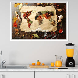 Spices Map of the World - NicheCanvas