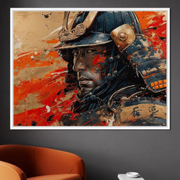 Samurai Solitude in Battle - NicheCanvas