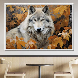 Autumnal Arctic Wolf - NicheCanvas