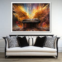 Winged Piano - NicheCanvas