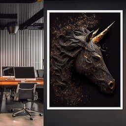 Black Unicorn - Alicia Smith - NicheCanvas