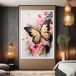 Dreamflight in Pink Hues - NicheCanvas