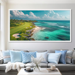 Coastal Greens and Ocean Breeze - NicheCanvas