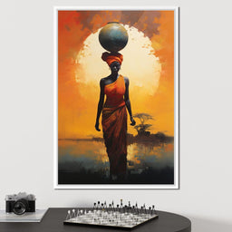 Amber Balance Horizon - NicheCanvas