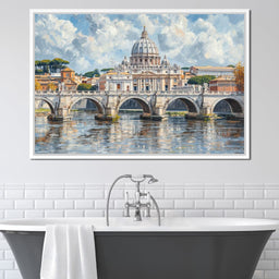Eternal Reflections of Rome - NicheCanvas