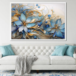 Luminous Floral Bloom - NicheCanvas