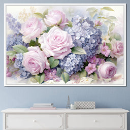 Bloom Symphony in Pastel - NicheCanvas