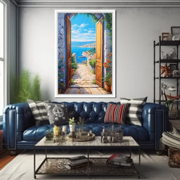 Open Door to the Sea - NicheCanvas