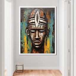 Tribal Mask 18 - Sakeem Gibbs - NicheCanvas