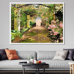 Floral Walkway - NicheCanvas