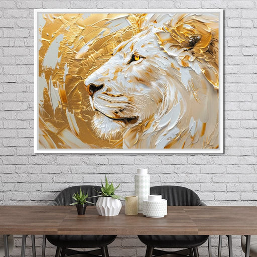 Golden Monarch Lion Canvas Print