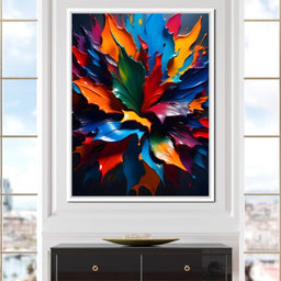 Paint Splatter Flower - Johanjjf - NicheCanvas