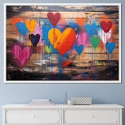 Spectrum of Embracing Hearts - NicheCanvas