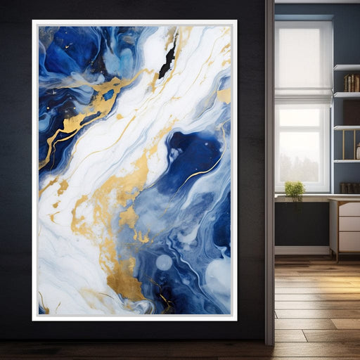 Glossy Liquid Abstraction Canvas Print