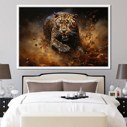 Running Leopard - NicheCanvas