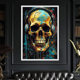 Technopunk Skull 2 - Raven Blackwood - NicheCanvas