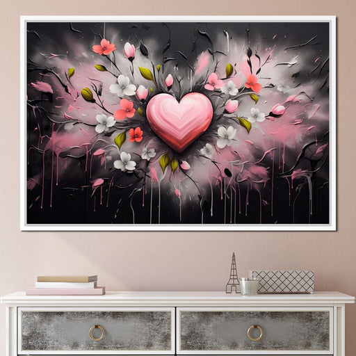 Embracing Petal Heartbeat Canvas Print