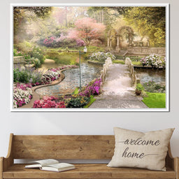 Pond Bridge - NicheCanvas