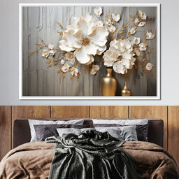 Floral Symphony by the Window - NicheCanvas