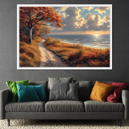 Autumn Seaside Reverie - NicheCanvas