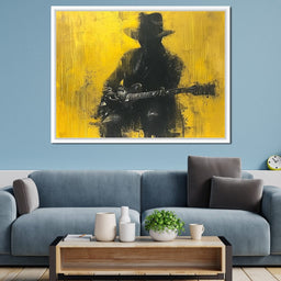 Golden Melody Silhouette - NicheCanvas