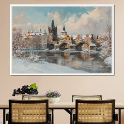 Winters Breath Over Prague - NicheCanvas