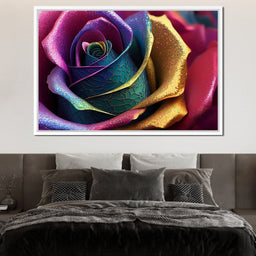 Digital Flower in Multicolor - NicheCanvas