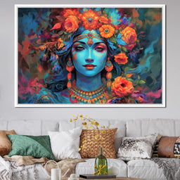 Lakshmi Floral Mural - NicheCanvas