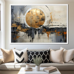 Golden Lunar Reflections - Tanni Cylon - NicheCanvas