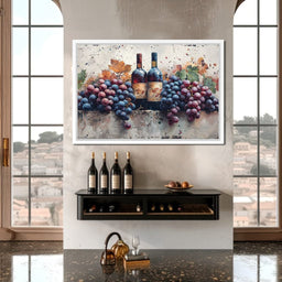 Wine & Grapes - NicheCanvas