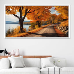 Lone Fall Road - NicheCanvas