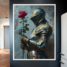 Knight of the Velvet Bloom - NicheCanvas