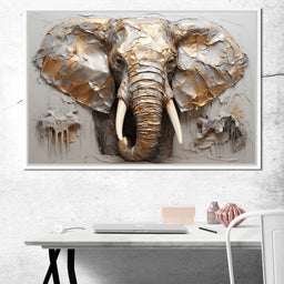 Silver Elephant - NicheCanvas