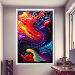 Twilight Abyss Energetic Pour - NicheCanvas