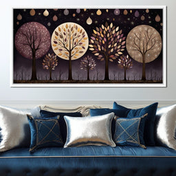Violet Forest Four Seasons - NicheCanvas