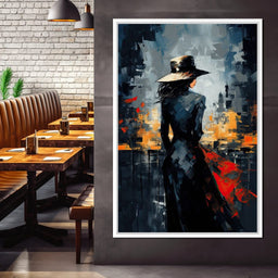 Dusk Enigma in Monochrome - NicheCanvas