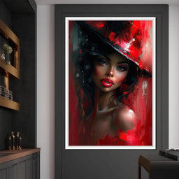 Siren in Rouge Nocturne - NicheCanvas