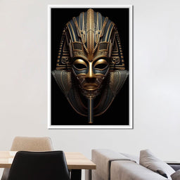 Regal Mask of the Golden Ruler - NicheCanvas