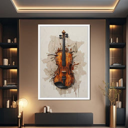 Violin Melody Unfurled  - NicheCanvas